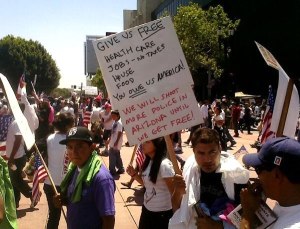 Immigration Protestor