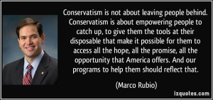 Rubio on conservatism